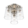 Livex Lighting Cityview 3 - Light Flush Mount in  Brushed Nickel - 2 of 4