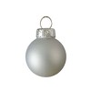 Northlight 40ct Shiny and Matte Silver Glass Ball Christmas Ornaments 2.5" - 4 of 4