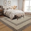 Modern Striped Washable Area Rug - Soft Low Pile Non-Slip Carpet for Living Room Bedroom Office Farmhouse Decor - 4 of 4