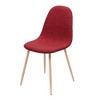 Modern Curve-Back Dining Chairs, Side Chairs with Wood-Finish Metal Legs, Fabric Upholstered Leisure Chair (set of 2) -Christopher Knight Home - 4 of 4