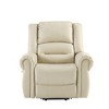 GlasFlength Accent Chairs Modern with Comfortable Seating for Living Room or Lounge Area Beige,38.6”*39”*41.3" - 3 of 4