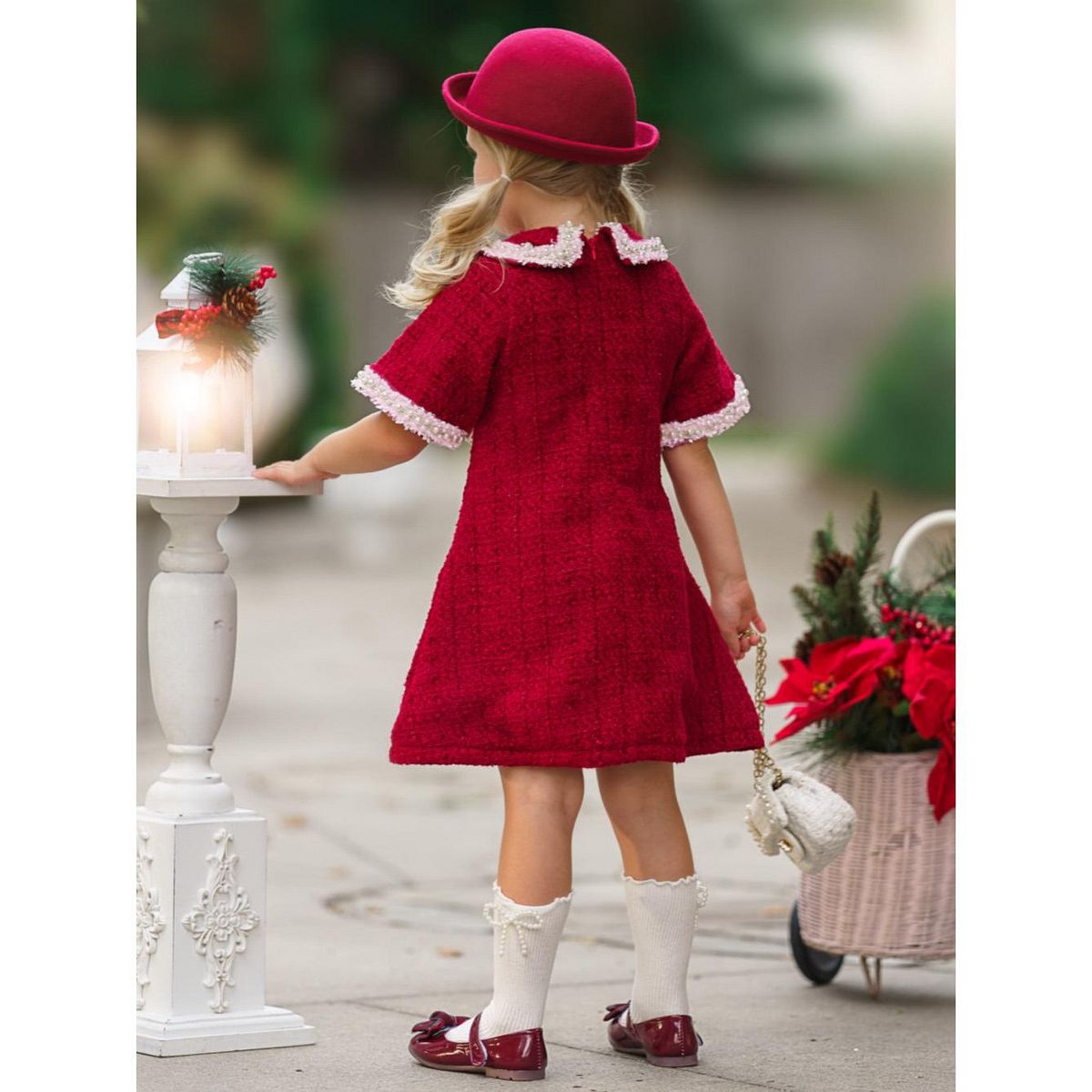 Cozy Meets Chic Tweed Dress Mia Belle Girls - thumbnail 3
