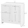 Munora Laundry Efficiency: White 2-Compartment Tilt-Out Hamper Storage Cabinet - 3 of 4