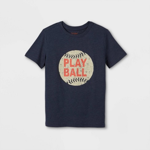 Boys Play Ball Short Sleeve Graphic T Shirt Cat Jack Navy Target