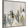 Amanti Art Golden Cityscape by Valerie Mravyan Canvas Wall Art Print Framed 22 x 22-in. - 2 of 4