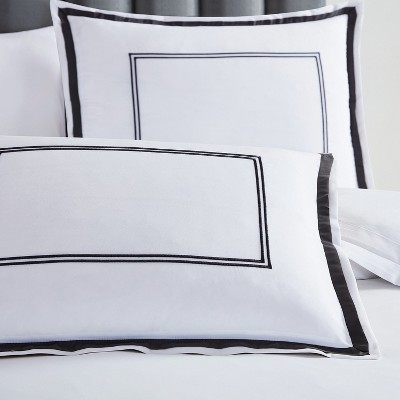 Hotel Gray Queen Microfiber Duvet Cover Set with Pillow Shams