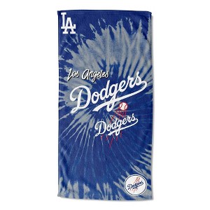 MLB Los Angeles Dodgers Pyschedelic Beach Towel 30x60 Inches - 1 of 1