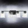 Urban Ambiance Luxury Craftsman Bath Light 7''H x 27.875''W,  Midnight Black Finish,  Houston Collection, UHP4297 - 4 of 4