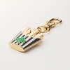 French Fry Bag Charm Keychain - kate spade new york x Target Gold/Black/Green - 4 of 4
