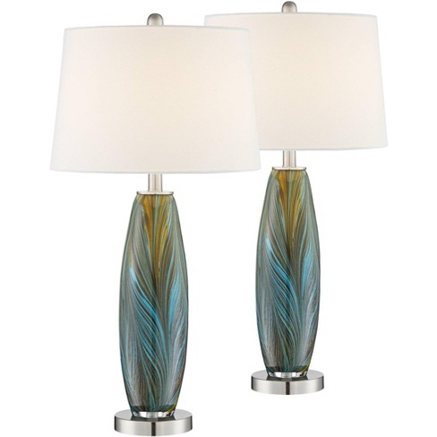 Art deals glass lamp