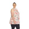 Plus Size Floral Sleeveless Tunic Top - White Mark - 2 of 4