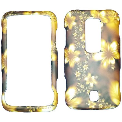 Snap-On Case Case for Huawei Ascend M860 (Brown Floral)
