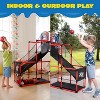 Arcade Style Basketball Set Red Indoor Hoop with 4 Balls Easy Setup Toy for Kids Ages 3-12 - 2 of 4