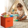 DOMETOUR 6 Piece Cube Storage Bins, 11 Inch Collapsible Storage Cube Organizer with Handle - 3 of 4