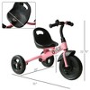 QingMoon Toddler Tricycle, Kids 3-Wheel Bike, Children's Trike with Adjustable Seat and Bell, 55 lbs Weight Capacity for Indoor Outdoor Use - 4 of 4