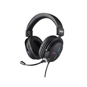 Acer Nitro Gaming Headset II: 50mm Drivers | Retractable Noise-Canceling Mic | On-Cable Controls | Over-Ear Design with RGB Lighting - 1 of 4