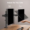 ErGear Dual Monitor Stand, Heavy Duty Adjustable Desk Mount for 2 Screens up to 32 Inches, Tilt, Swivel, Rotate, Supports 17.6 lbs/Arm - 3 of 4