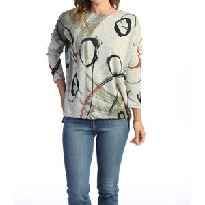 Women's Pearls French Brushed Knit Top - Jess & Jane - 1 of 3