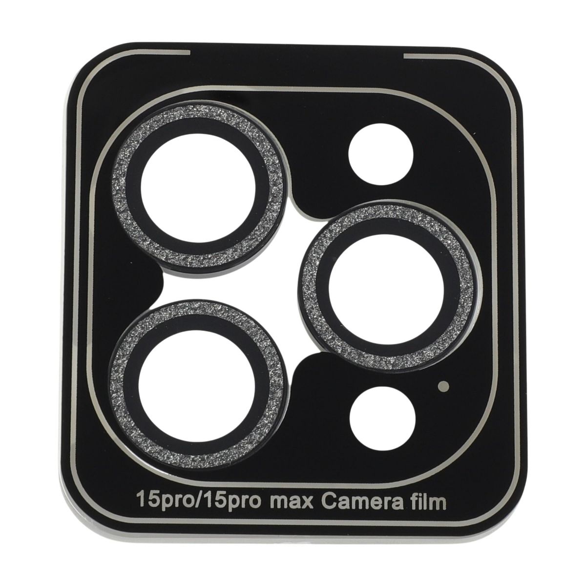 Unique Bargains Lens Cover 5H Glossy Camera Protector for IPhone14 Pro/15 Pro/14 Pro Max/15 Pro Max with Alignment Tool & Glitters 1Pc