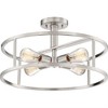 Quoizel Lighting New Harbor 4 - Light Semi-Flush Mount in  Brushed Nickel - 3 of 3