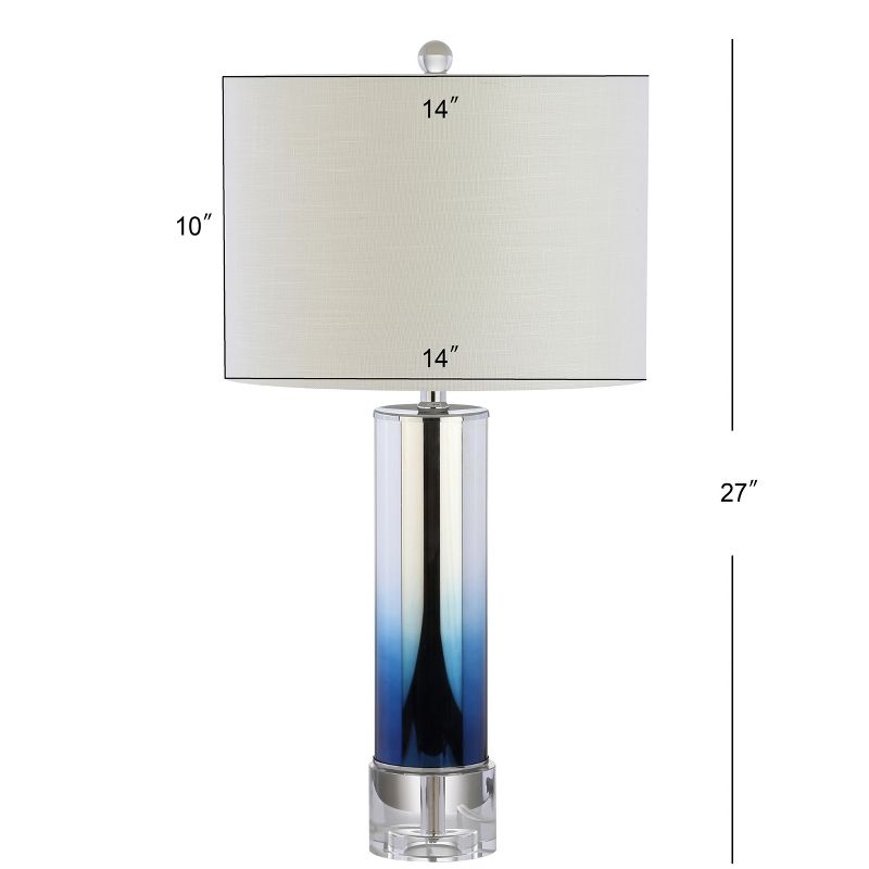 JONATHAN Y Edward Glass/Crystal LED Table Lamp, 3 of 9