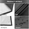 Unique Bargains Magnetic 210T 56.69"x 36.02" Car Protection Rear Windshield Cover Sunshade - 4 of 4
