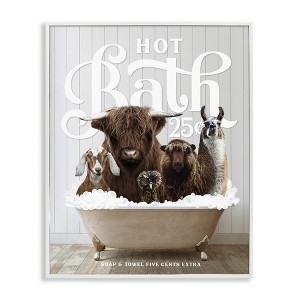 Stupell Industries Farm Animals in Bath, 11" x 14" - 1 of 4