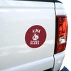 Alma College Scots Logo Automotive Car Refrigerator Locker Vinyl Circle Magnet - 2 of 4