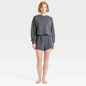 Women's Pointelle Lounge Shorts - Colsie™ - 1 of 3