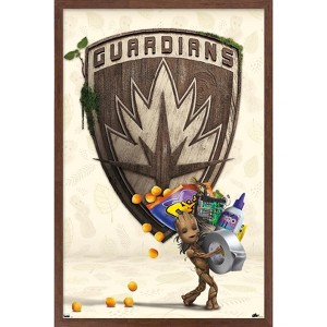 Trends International Marvel I Am Groot - Up to Something Framed Wall Poster Prints - 1 of 4