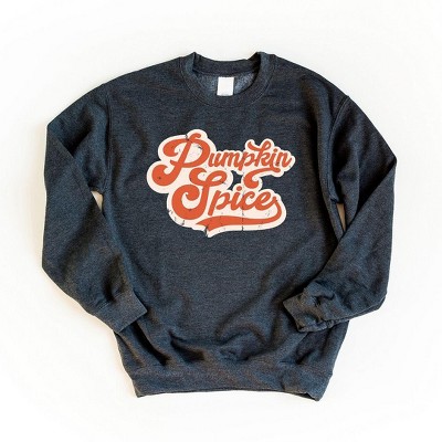 Simply Sage Market Women's Graphic Sweatshirt Retro Pumpkin Spice Words