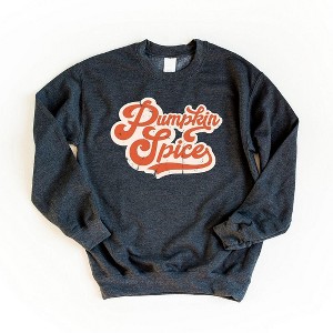 Simply Sage Market Women's Graphic Sweatshirt Retro Pumpkin Spice Words - 1 of 2