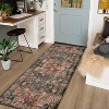 Machine Washable 2x6 Runner Rug Stain-Resistant Hallway Runner with Non Slip Low Profile Kitchen Doorway Bedside Carpet for Mat Laundry Brick Red - 3 of 4