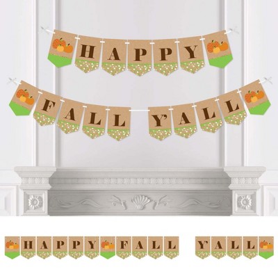 Big Dot of Happiness Pumpkin Patch - Fall Bunting Banner - Pumpkin Party Decorations - Happy Fall Y'all