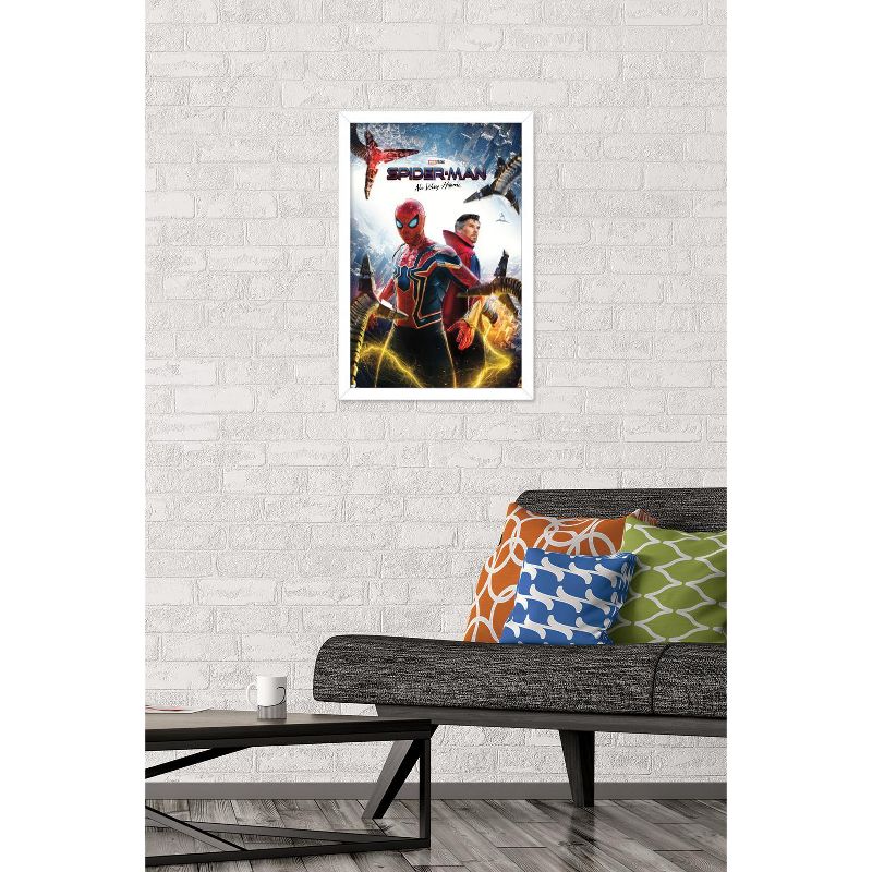 Trends International Marvel Spider-Man: No Way Home - Key Art Framed Wall Poster Prints, 2 of 7
