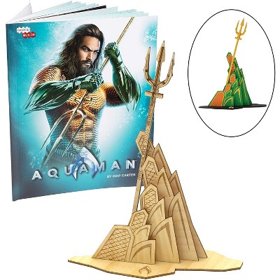 Incredibuilds DC Comics Aquaman Book & Wood Model Figure Kit