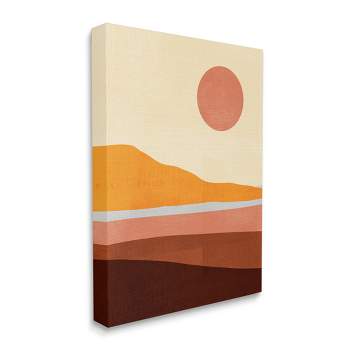Stupell Industries Abstract Beach Landscape Bold Sun Color Block