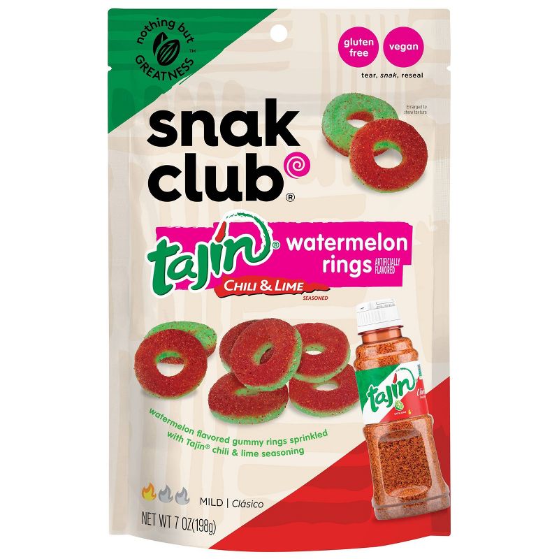 Snack Club Tajin Watermelon Rings Candy - 7oz, 1 of 7
