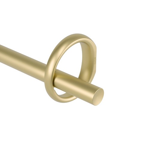 66-120 Blackout Rounded Curtain Rod Brass - Threshold™ : Target