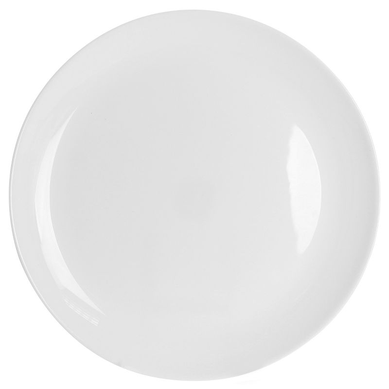 Gibson Ultra Olstead 8 Piece Break-Resistant Tempered Opal Glass Dinner Plate Set in White, 3 of 7