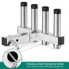 Coucheta Stainless Steel Fishing Boat Rod Holder, Wall Mounted Fishing Rod Rack for Boat, Pontoon, Garage, 4 Link Tube for 2" Hitch Receivers - 4 of 4