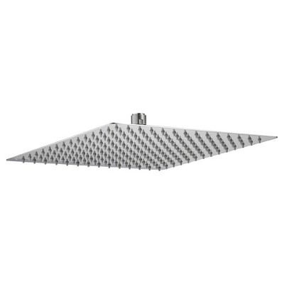 ALEXOUN Rain Fixed Shower Head (12 Inch Square, Brushed Nickel)