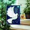 Evergreen Peace on Earth Dove Burlap Garden Flag 12 x 18 Inches Indoor Outdoor Decor - 3 of 4