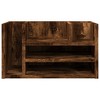 vidaXL Desk Organiser Smoked Oak 17.5x9.4x9.8" Engineered Wood - 4 of 4