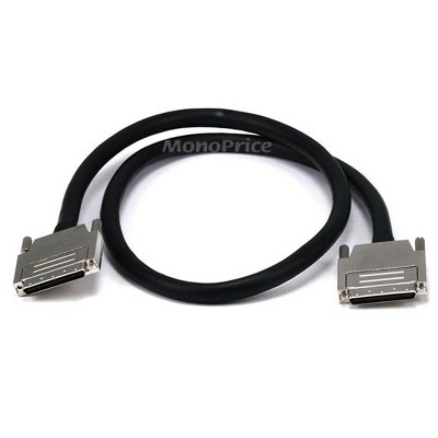 Monoprice VHDCI SCSI Cable - 3 Feet - Offset, 0.8 mm/0.8mm