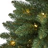 4ft. Spruce Artificial Christmas Tree with 100 Clear Lights and 268 Branches – Compact Festive X-Mas Décor Tree - 3 of 4