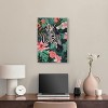 Art Remedy Zebra Hidden in Tropics Tropical Jungle Animals Wall Art Unframed - 2 of 4