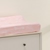 Lambs & Ivy Petals Soft Pink/White Floral Outline Baby Changing Pad Cover - 4 of 4