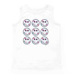 The Juniper Shop SmileyWorld Patriotic Stars Stacked Youth Tank Top - 1 of 4