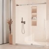 Sliding Glass Shower Door, Sliding Bathroom Door, Glass Shower Doors for Walk in Shower, Waterproof Seal&Easy Installation,10mm Tempered-Glass - 3 of 4